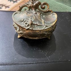 Antique Art Nouveau Victorian Jewelry Casket