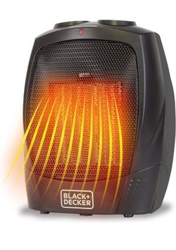 Brand New BLACK & DECKER Portable Space Heater, Room Space Heater with Carry Handle