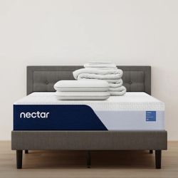 Queen Nectar Mattress Bed set  