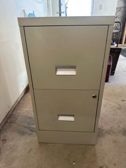 Two drawer file cabinet
