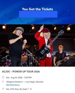 ACDC tickets in Las Vegas