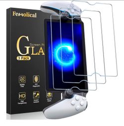 Fenolical 3 Packs Screen Protector Tempered Glass for PlayStation Portal Remote Player 8 inch 2023, Transparent HD Clear Anti-Scratch Screen Protector