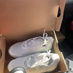 Kids White Nikes 