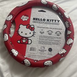 NEW HELLO KITTY STEERING WHEEL COVER 