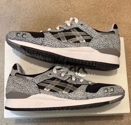 Awake x ASICS Gel-Lyte III OG Monochrome Patterned Sneakers, Men’s sz9.5