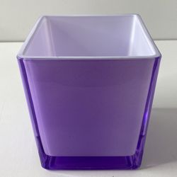 Teleflora Purple Cube Vase Planter