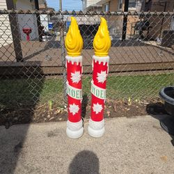 Pair Of Vintage Candle Blow Molds