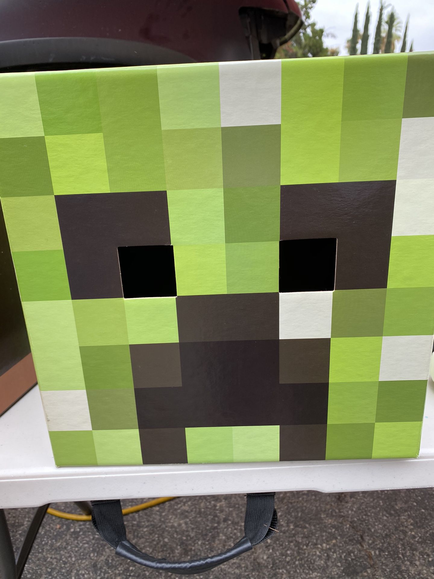 Minecraft Creeper Mask Carton Head