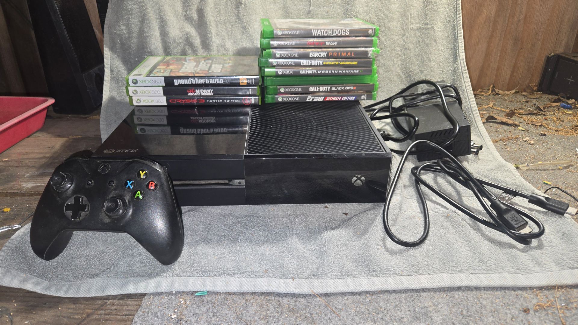 Xbox one with 10 games