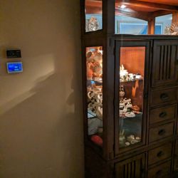 Kathy Ireland  Lighted Mahogany China Cabinet 