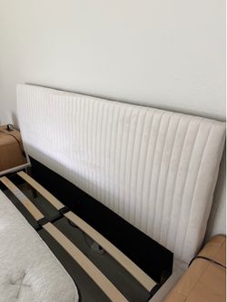 Queen Size Upholstered Bed Frame for Sale