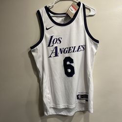 LeBron James Nike Men Purple White jersey DO9597-101 Leave A Legacy  Sz Medium and large   