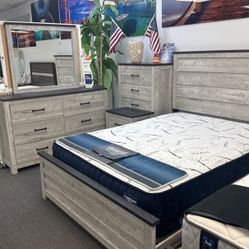 Crazy Sale‼️Beautiful Grey 5pc Bedroom Set $799