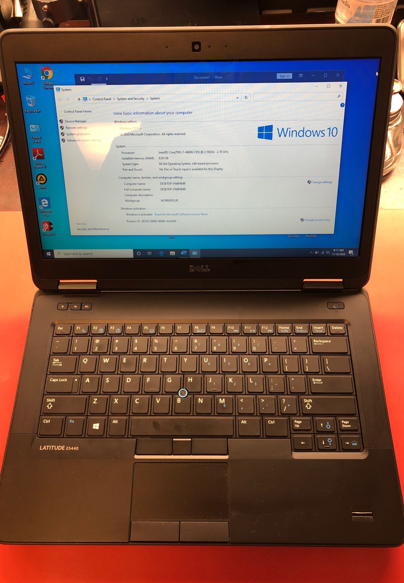 Laptop Dell Core i7 - 8Ram. - Windows 10 - 2gb Nvidia 500Gb Hdd .