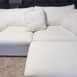 7th Avenue Modular Cloud Couch + Ottoman – Like New, Fully Cleaned – $1200