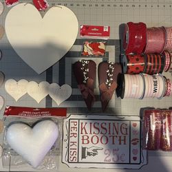 DIY Crafter's Valentines Day Lot Valentines Day Wreath and Garland