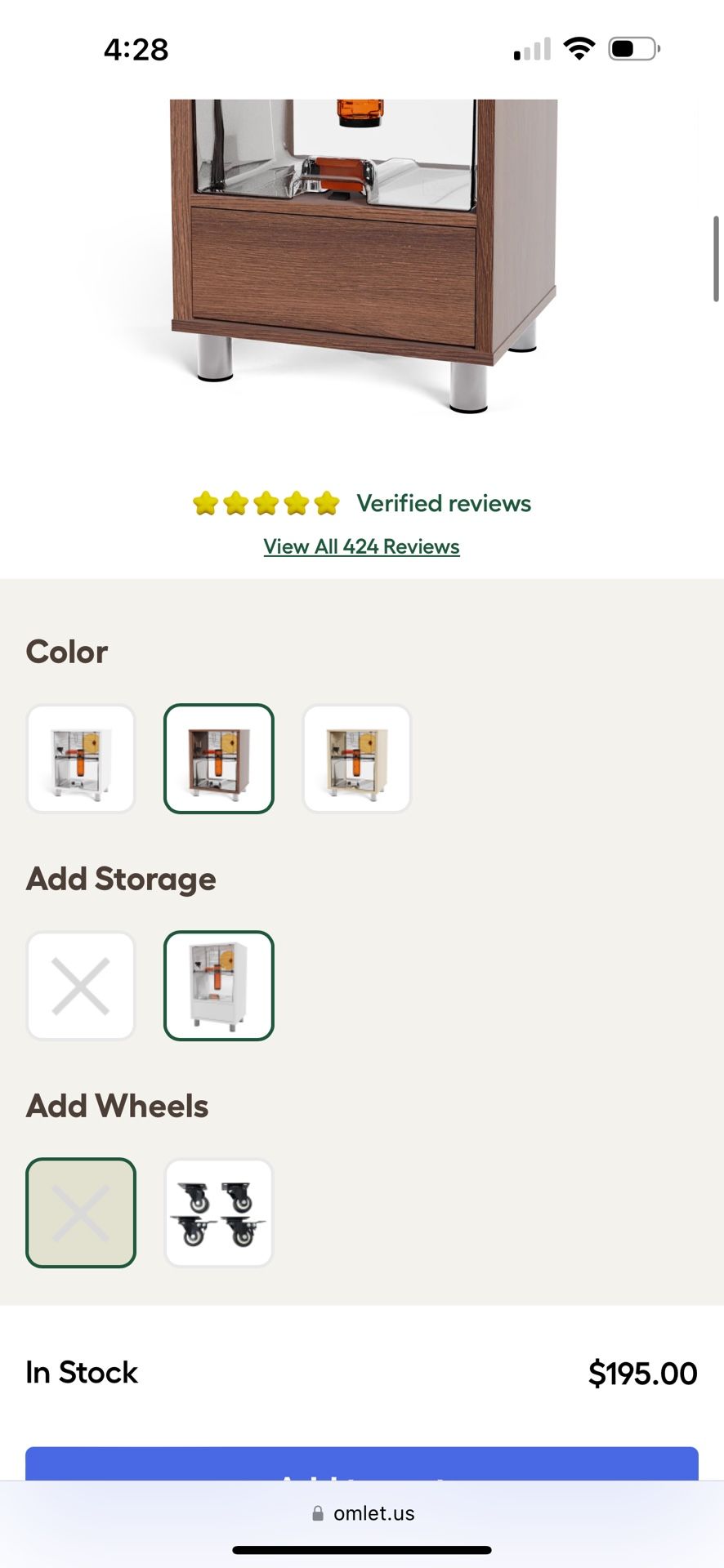 Omelet Hamster Cage With Storage