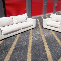 Free Delivery Today! Like new Ashley furniture oversized couch set. Sofa and chair. Very large and wide..no stains