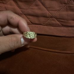 Gold Nugget Ring 