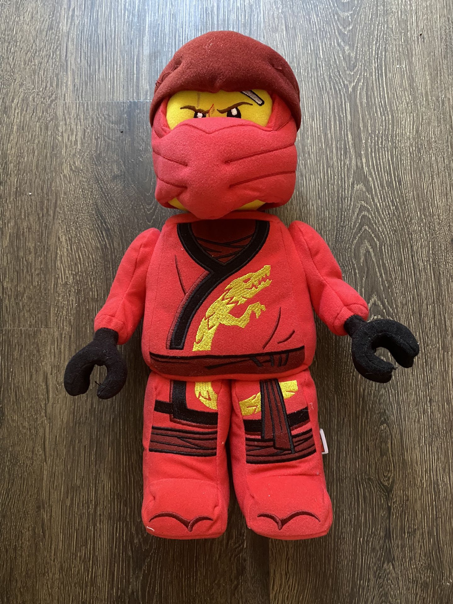 LEGO NINJAGO Kai Ninja Warrior 14" Plush Character Red Stuffy Stuffed Doll