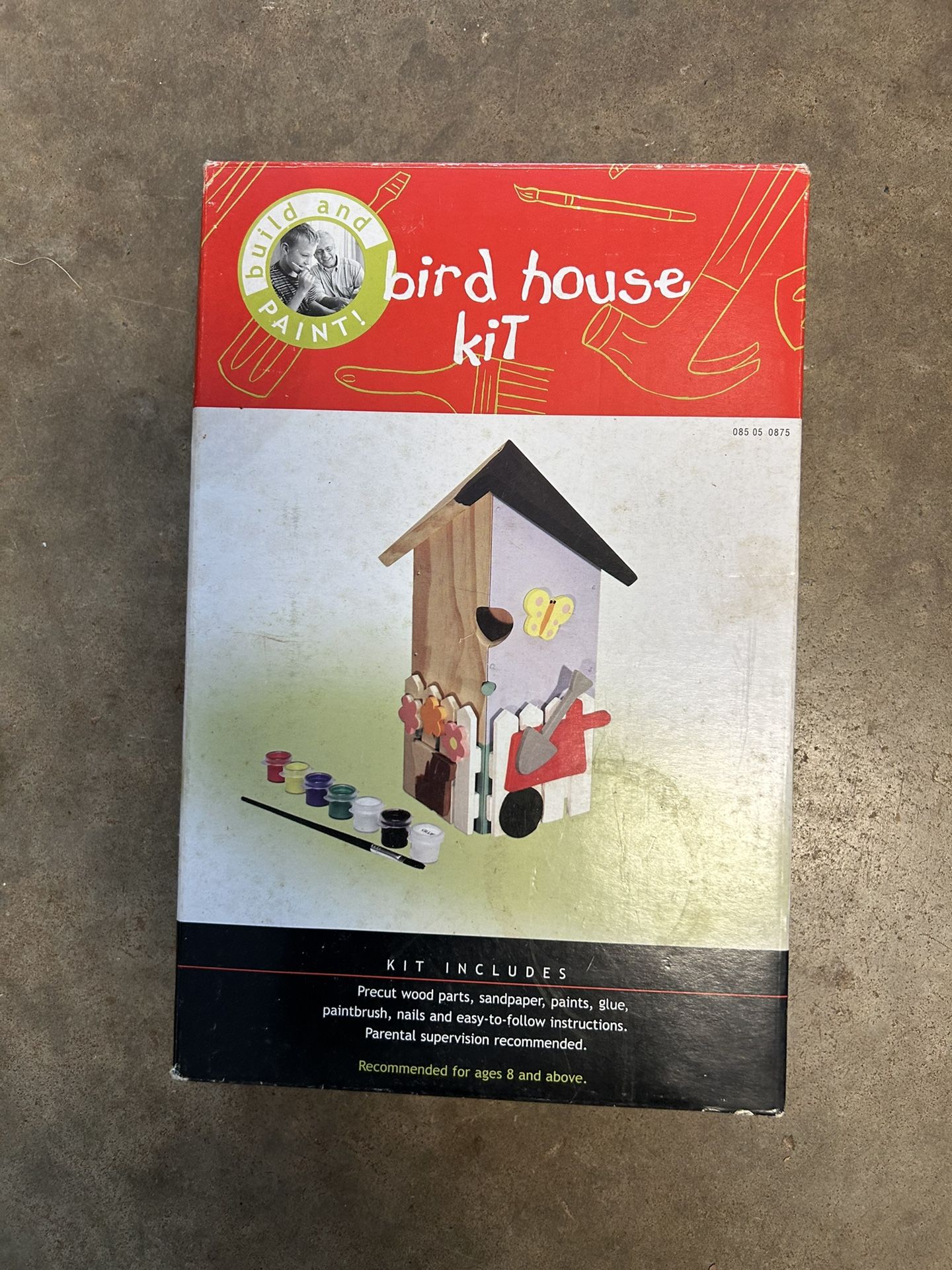 Birdhouse Kit Has Been Painted, But Will Need To Be Re-Sanded
