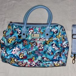 Tokidoki Watercolor Paradise Bowler Crossbody Purse