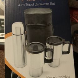 4 Piece Travel Drinkware Set