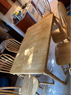 Real wood kitchen table