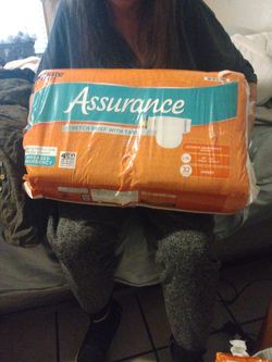 Assurance Adult Diapers Stretch Briefs With Velcro Tabs Unisex L/XL 32  Count Asking $8 OBO for Sale in Mesa, AZ - OfferUp