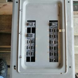 Service Panel With Breakers