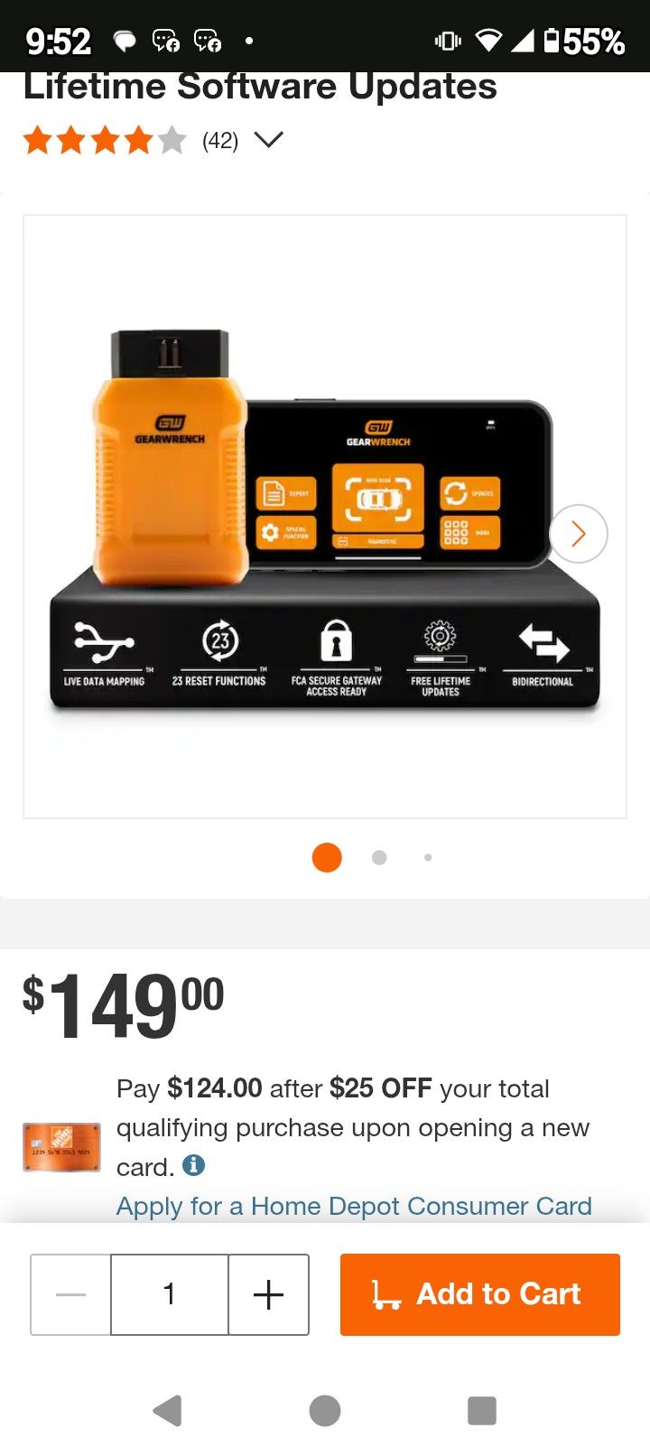 GearWrench Pro Bidirectional Diagnostic Tool