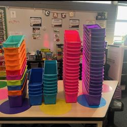 Colorful Organizing Bins 
