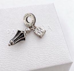 Retired Pandora × Disney Mary Poppins Umbrella Dangle Charm