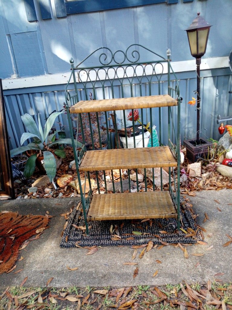 Green Metal Wicker Shell Tell Me Why In 36 Long