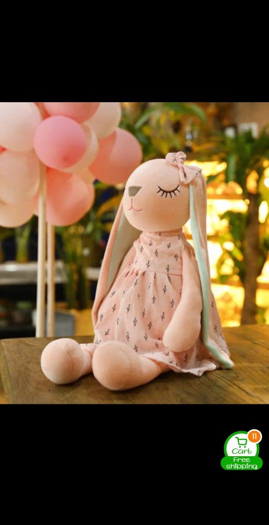 35CM/14inch Cute Bunny Doll Pink