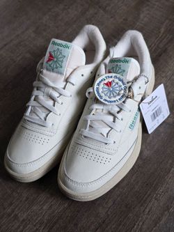 Reebok Men's Club C 85 Vintage Sneakers White/ Green, Size 9