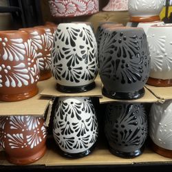 Cantaritos De Barro! Cántaros Con Diseño De Cielito Lindo! Tortilleros Con Tapadera