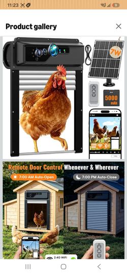 Automatic Chicken Coop Door with Camera