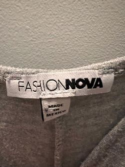 Fashion Nova Gray onesie