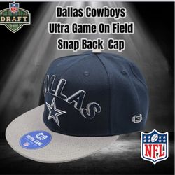 Ultra Game NFL Dallas Cowboys Star Logo (Navy Blue) SnapBack Cap NWT 