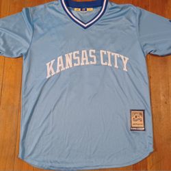 Mike Moustakas Men's Size Medium Kansas City Royals Baseball 