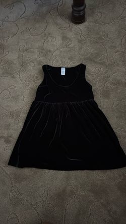 Carter's Black Velvet Girls Dress