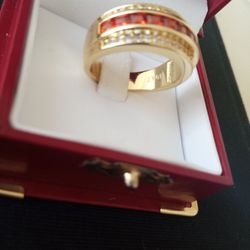 Gold 10k Deep Plated Diamond Ring Jewelry 