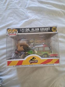 Jurassic Park Dr. Alen Grant Trex Funko Pop New