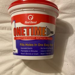 Red Devil One Time Spackle With New Husky Putty Knife 