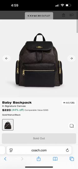 Coach baby backpack