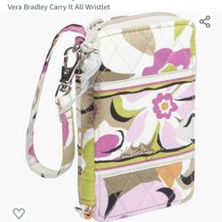 New! Vera Bradley Wristlet Purse Carry It All 