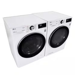 24 in. W 4.2 Cu. Ft. Ventless Stackable Compact SMART Electric Dryer in White with Dual Inverter HeatPump Technology