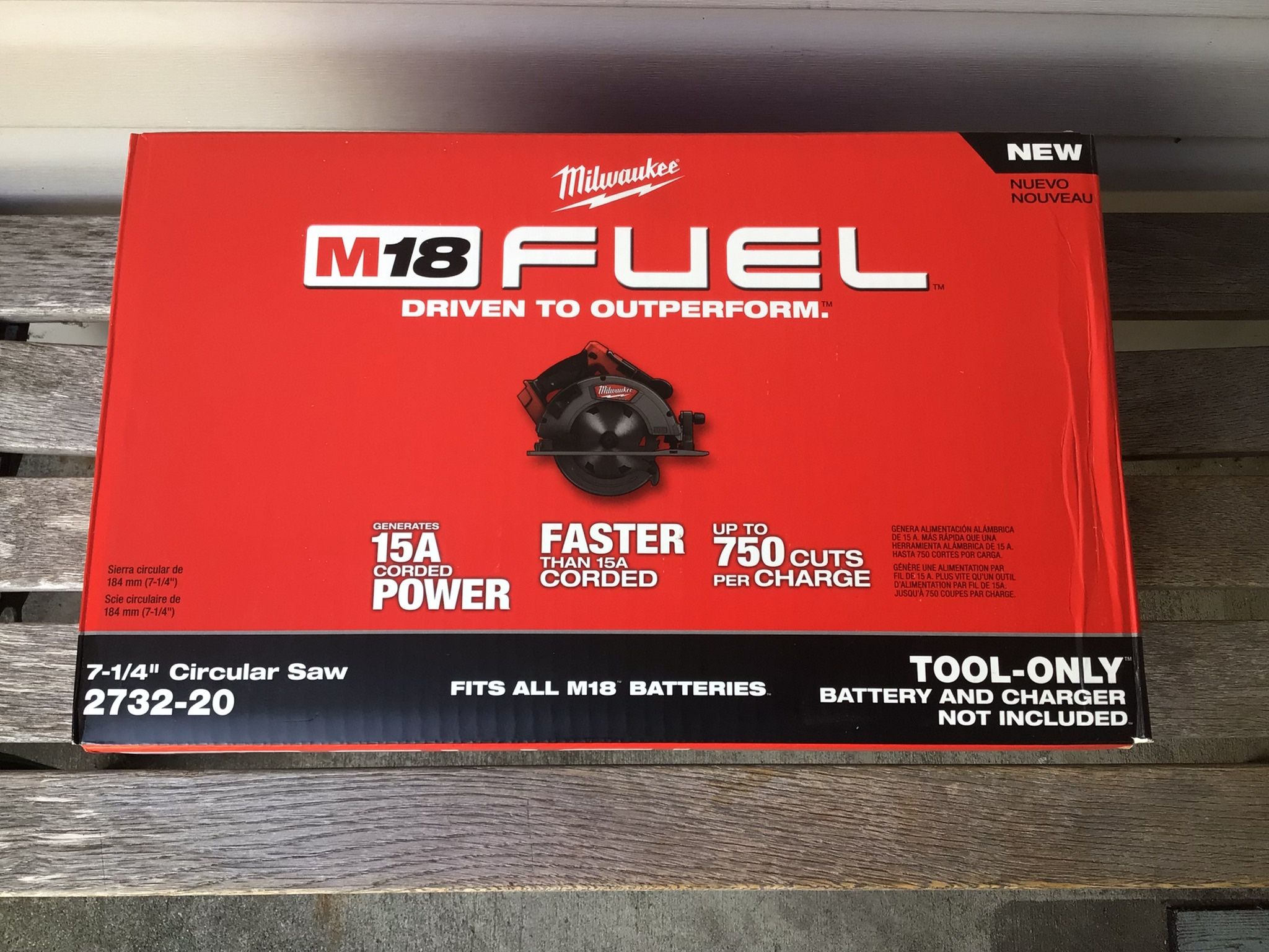 Milwaukee M18 FUEL Circular Saw 7-1/4”. Brand NEW. Tool Only. NUEVO.