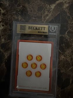 Dragon Ball Super Card Game Beckett Graded Card